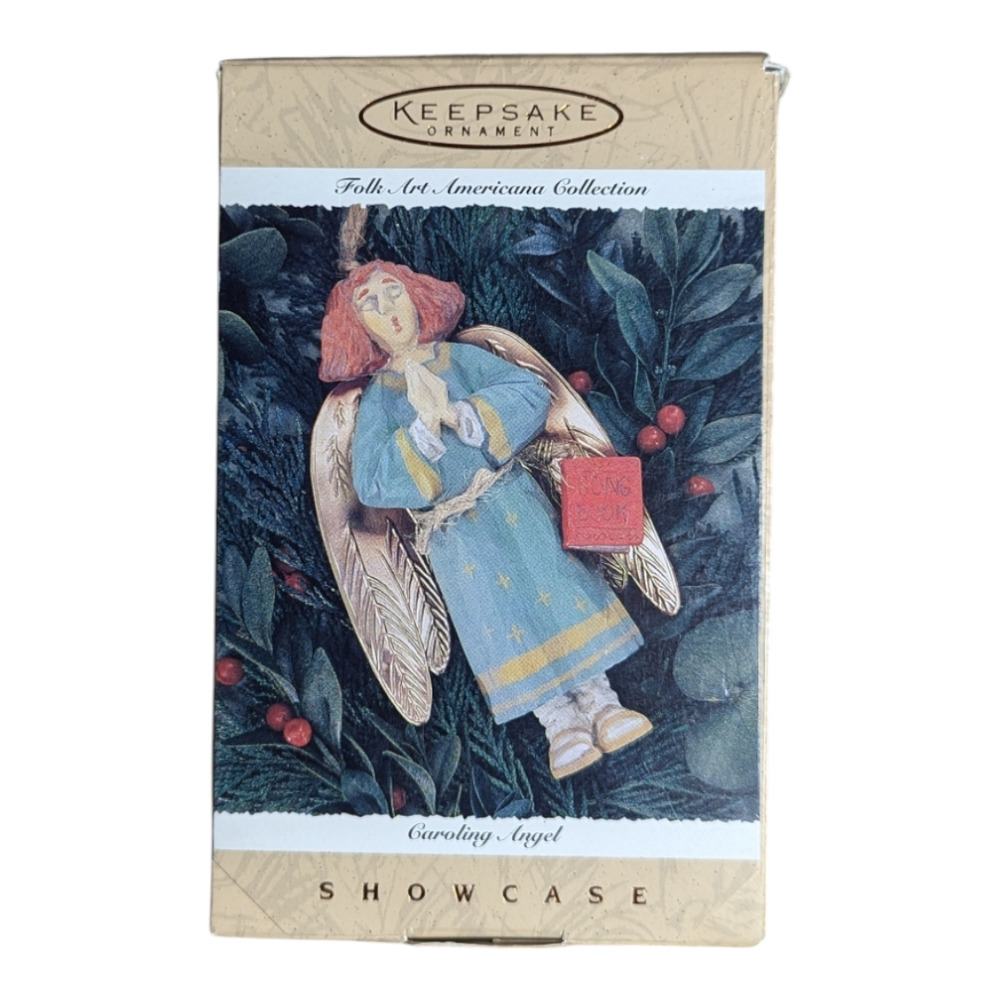 1996 Hallmark Keepsake Ornament "Caroling Angel" Excellent Used Condition